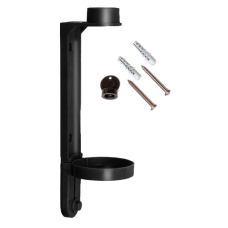 Soporte dosificador de pared 1 bomba negro 300 Ml.